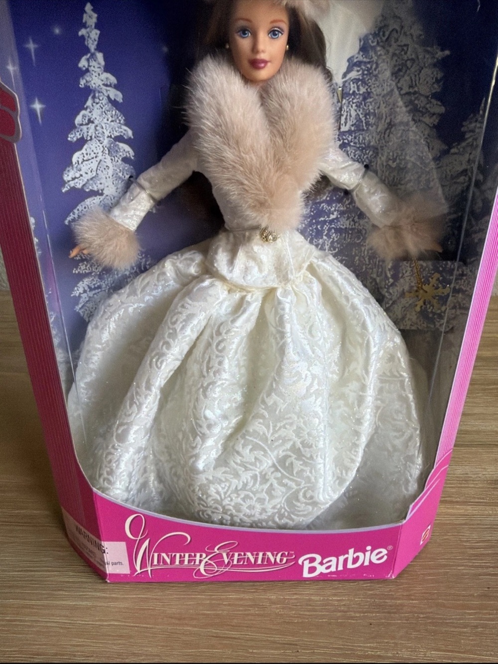 Winter Evening Barbie Special Edition Doll Brunette 1998 NRFB SEALED - Picture 3 of 8